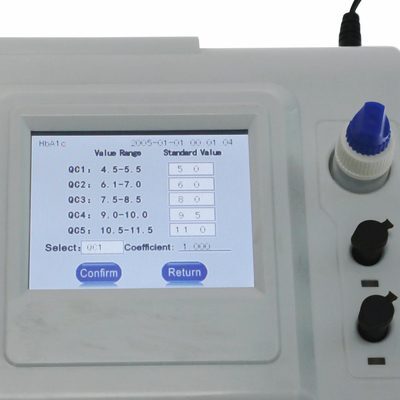 El tacto del LCD color de 3,5 pulgadas exhibe el analizador específico de la proteína de Hba1c completamente automático