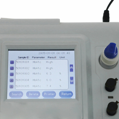 La muestra de sangre automatizó completamente el analizador Glycohemoglobin de Hba1c